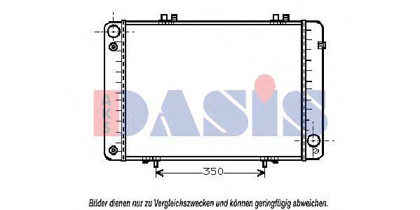 AKS DASIS 30002099 Радіатор, охолодження двигуна
