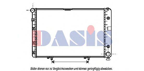 AKS DASIS MS2077 Радіатор, охолодження двигуна