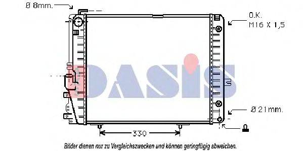 AKS DASIS MSA2072 Радіатор, охолодження двигуна
