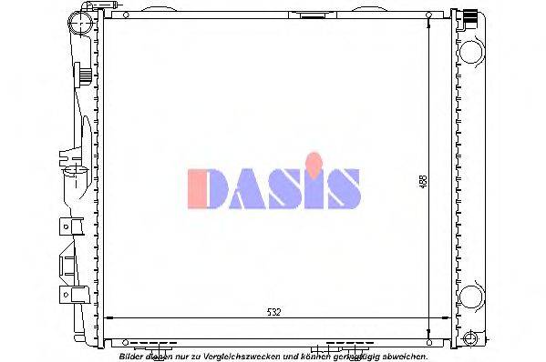 AKS DASIS S124 Радіатор, охолодження двигуна