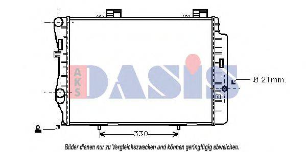 AKS DASIS MS2212 Радіатор, охолодження двигуна