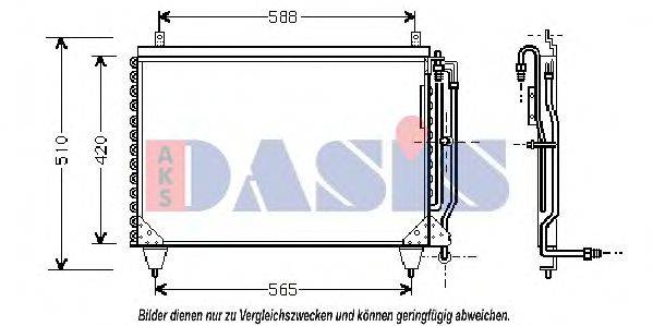 AKS DASIS W126 Конденсатор, кондиціонер
