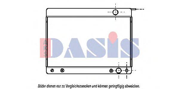 AKS DASIS MS2089 Радіатор, охолодження двигуна