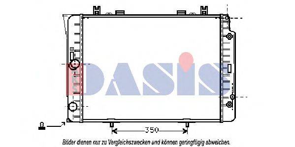 AKS DASIS MSA2151 Радіатор, охолодження двигуна