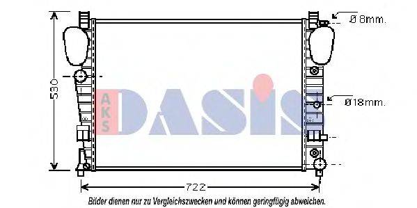AKS DASIS MSA2309 Радіатор, охолодження двигуна