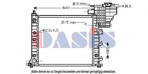 AKS DASIS MS2335 Радіатор, охолодження двигуна