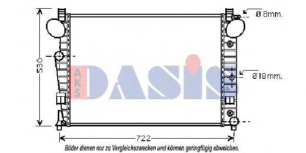 AKS DASIS MS2301 Радіатор, охолодження двигуна