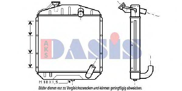 AKS DASIS ME2130 Радіатор, охолодження двигуна