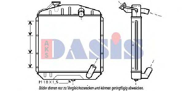 AKS DASIS ME2134 Радіатор, охолодження двигуна