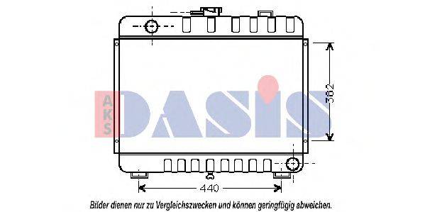 AKS DASIS 0402401 Радіатор, охолодження двигуна