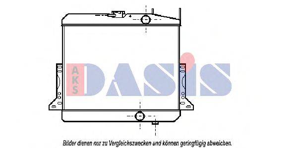 AKS DASIS ME2117 Радіатор, охолодження двигуна