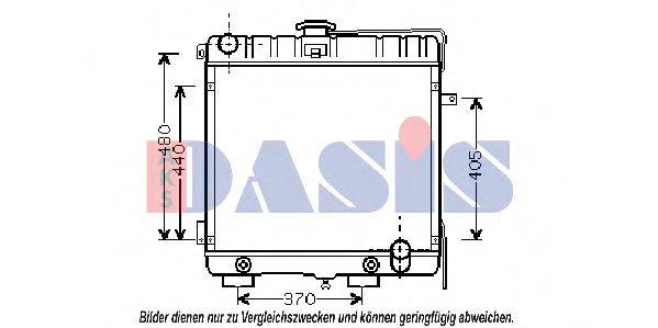 AKS DASIS MS2316 Радіатор, охолодження двигуна