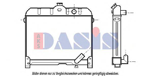 AKS DASIS MS2159 Радіатор, охолодження двигуна