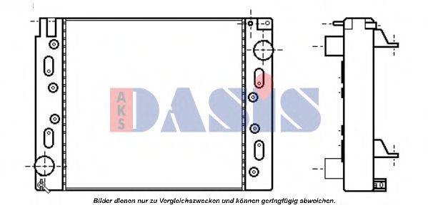 AKS DASIS ME2208 Радіатор, охолодження двигуна