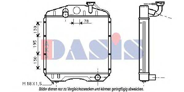 AKS DASIS ME2156 Радіатор, охолодження двигуна