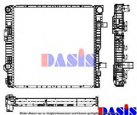 AKS DASIS MS2405 Радіатор, охолодження двигуна
