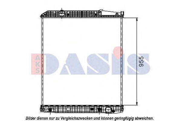 AKS DASIS 0421006 Радіатор, охолодження двигуна