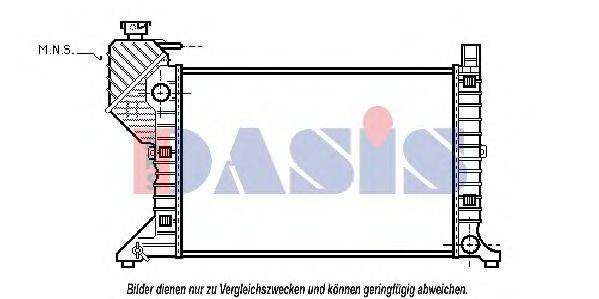 AKS DASIS MS2181 Радіатор, охолодження двигуна