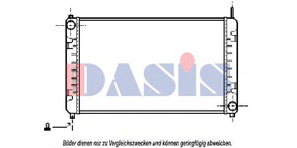 AKS DASIS 30002153 Радіатор, охолодження двигуна