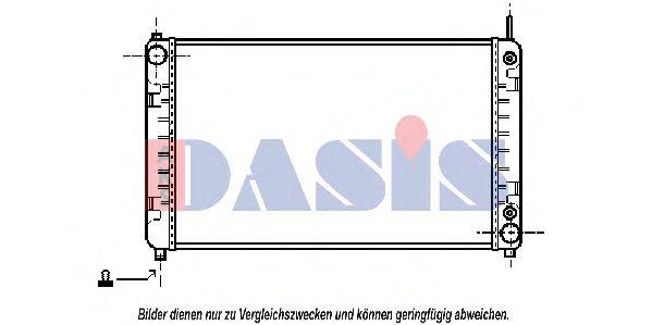 AKS DASIS MS2180 Радіатор, охолодження двигуна