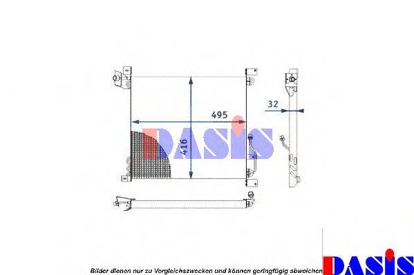 AKS DASIS 0424101 Конденсатор, кондиціонер