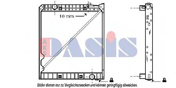 AKS DASIS ME2151 Радіатор, охолодження двигуна