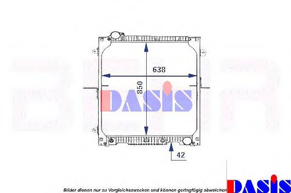 AKS DASIS ME2234 Радіатор, охолодження двигуна