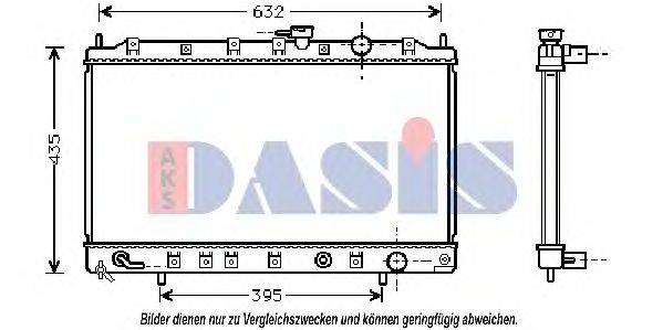 AKS DASIS MT2133 Радіатор, охолодження двигуна