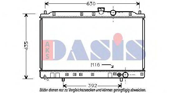 AKS DASIS MT2064 Радіатор, охолодження двигуна