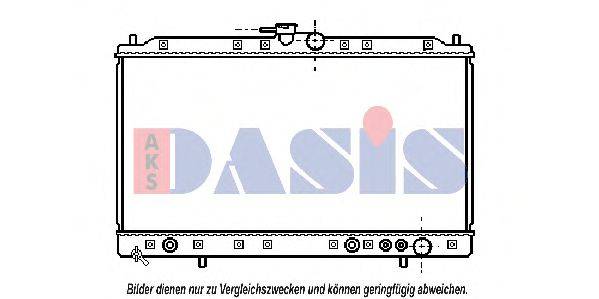 AKS DASIS MT2091 Радіатор, охолодження двигуна