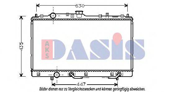 AKS DASIS 32002125 Радіатор, охолодження двигуна