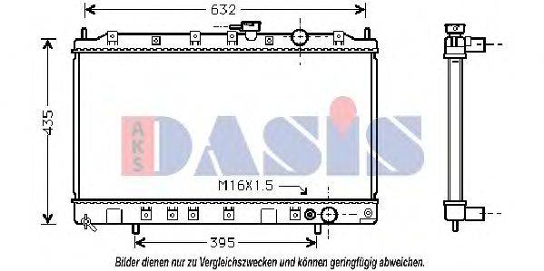 AKS DASIS MT2126 Радіатор, охолодження двигуна
