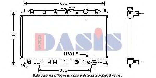 AKS DASIS MT2127 Радіатор, охолодження двигуна