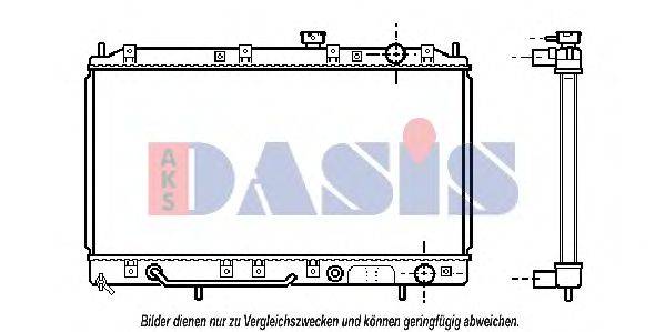 AKS DASIS 32002143 Радіатор, охолодження двигуна