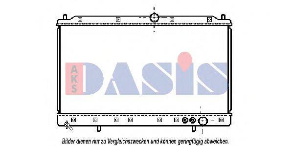 AKS DASIS MT2084 Радіатор, охолодження двигуна