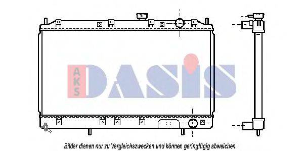 AKS DASIS 0500511 Радіатор, охолодження двигуна