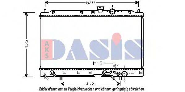 AKS DASIS MT2148 Радіатор, охолодження двигуна