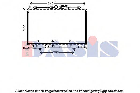 AKS DASIS MT2200 Радіатор, охолодження двигуна