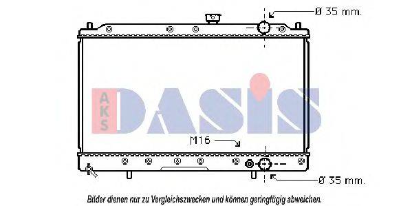 AKS DASIS MT2147 Радіатор, охолодження двигуна