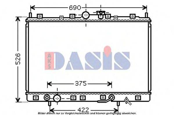 AKS DASIS MT2171 Радіатор, охолодження двигуна