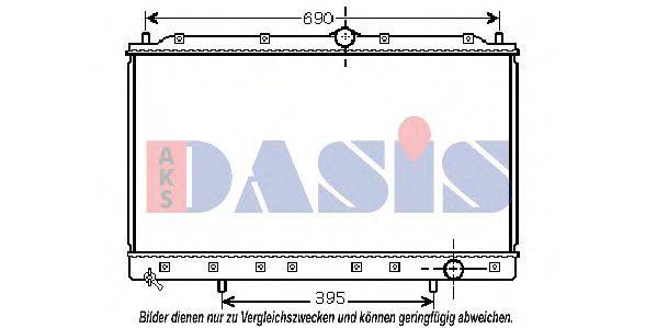 AKS DASIS MT2175 Радіатор, охолодження двигуна