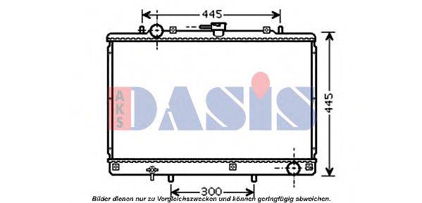 AKS DASIS MT2188 Радіатор, охолодження двигуна