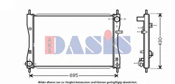 AKS DASIS MT2174 Радіатор, охолодження двигуна