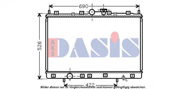 AKS DASIS MT2189 Радіатор, охолодження двигуна