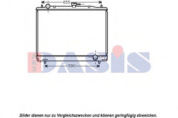 AKS DASIS MT2193 Радіатор, охолодження двигуна