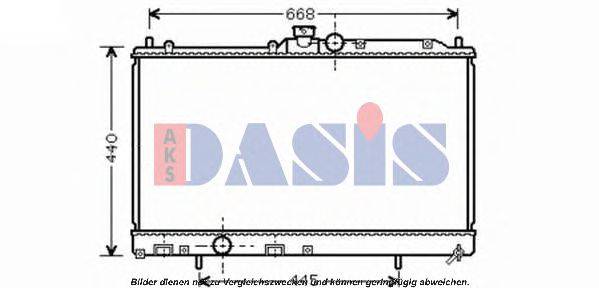 AKS DASIS MT2195 Радіатор, охолодження двигуна