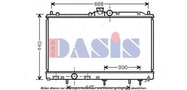 AKS DASIS MT2196 Радіатор, охолодження двигуна