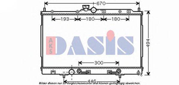 AKS DASIS MT2197 Радіатор, охолодження двигуна