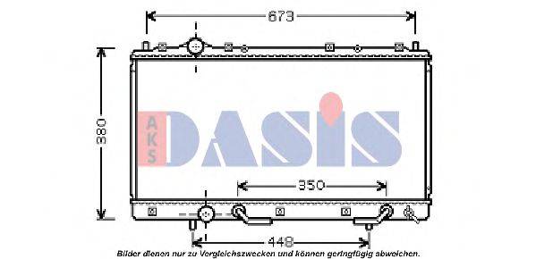 AKS DASIS MT2179 Радіатор, охолодження двигуна