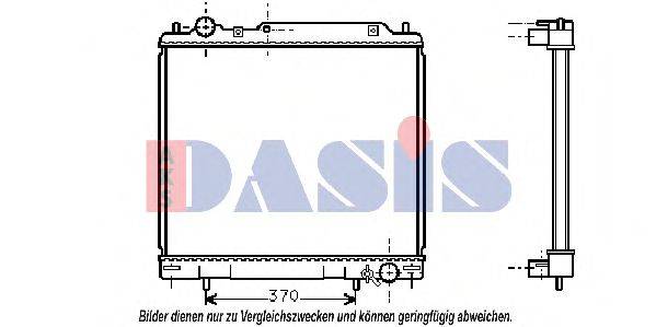 AKS DASIS MT2110 Радіатор, охолодження двигуна